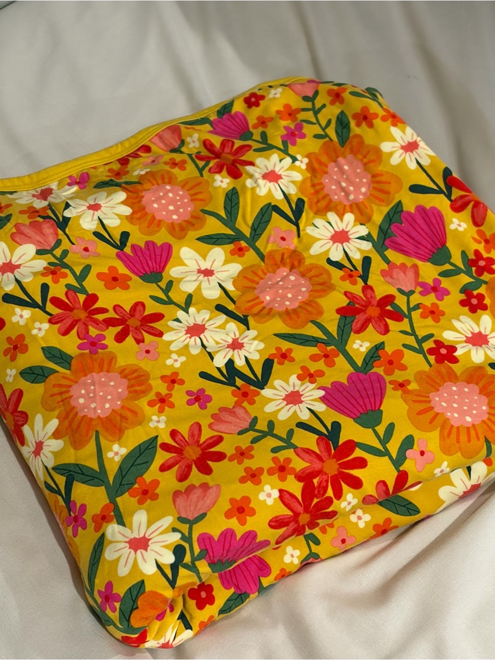 Little Sleepies Large Cloud Blanket - Sunny Garden